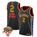 Shai Gilgeous-Alexander Oklahoma City Thunder NBA Finals City Edition Jersey - Black
