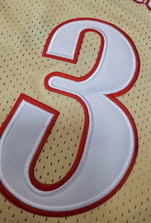 Allen Iverson Philadelphia 76ers 1997/98 Hardwood Classics Jersey - Gold