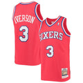 Allen Iverson Philadelphia 76ers 2002/03 Hardwood Classics Jersey - Red