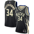 Giannis Antetokounmpo Milwaukee Bucks Unisex Swingman Jersey - Statement Edition - Black